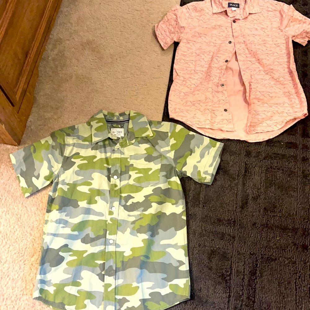 Boys size 10/12 button downs